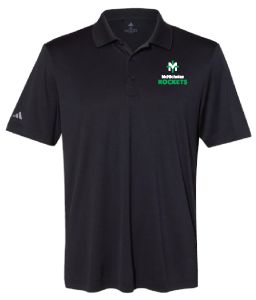 A230-McNicholas Rockets Adidas Polo - Black